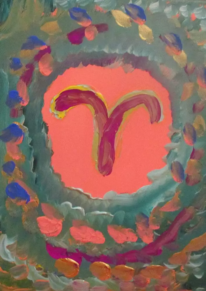 astrology painting for zodiac sign aries