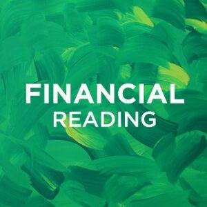 colorful artistic abstract green painted banner for financial reading