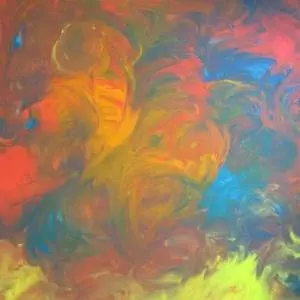 beautiful, colorful abstract astrological channeled painting